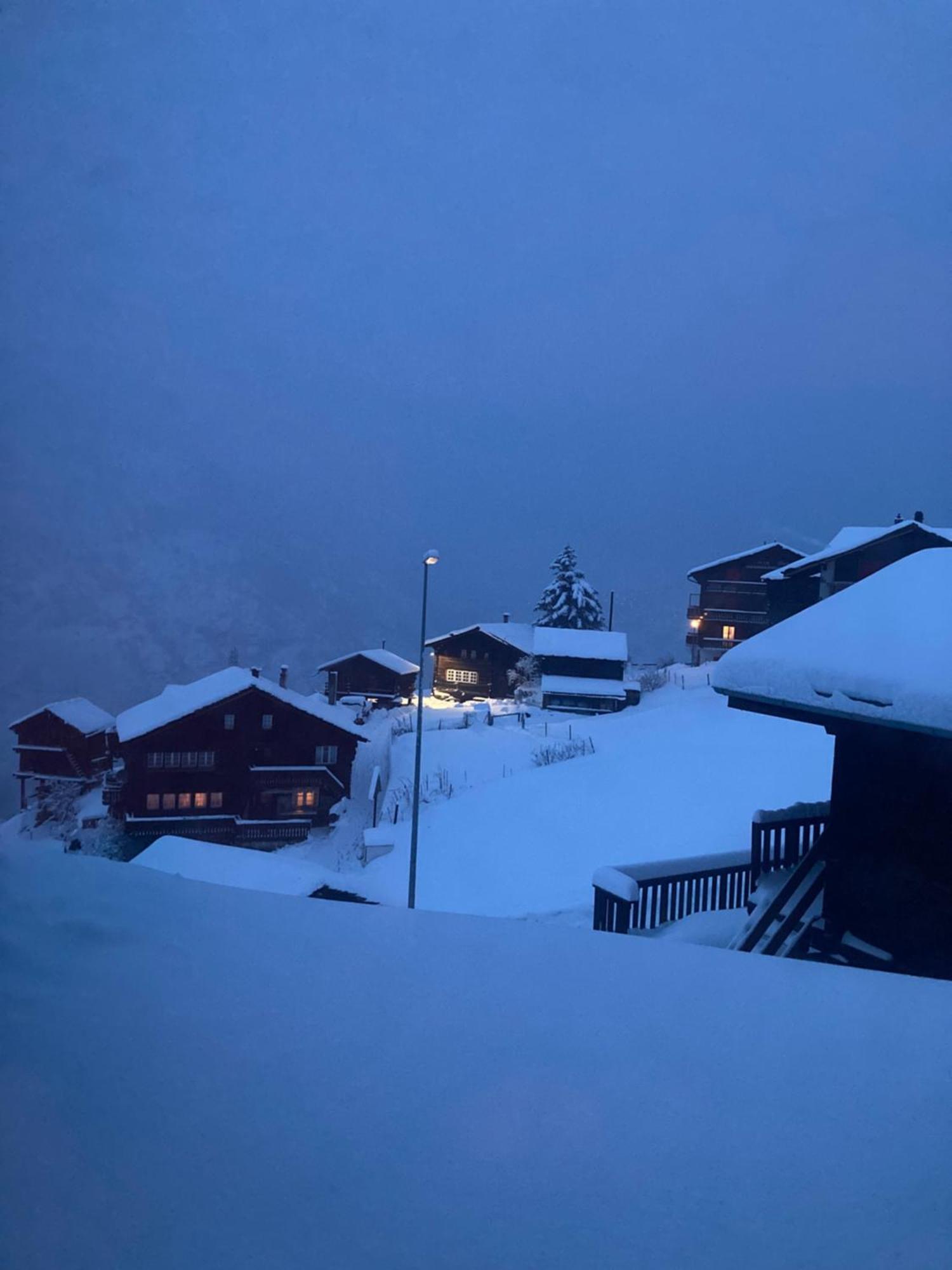Apartamento Haus Dorfblick Grächen Exterior foto